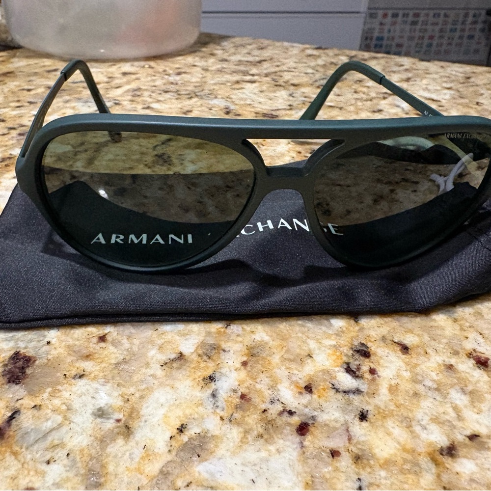 Armani Exchange Olive Aviator Sunglasses